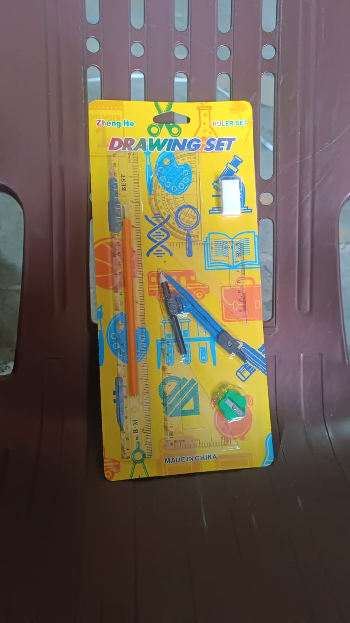 9 in 1 Stationery Set for School Student Office, Draft Rulers