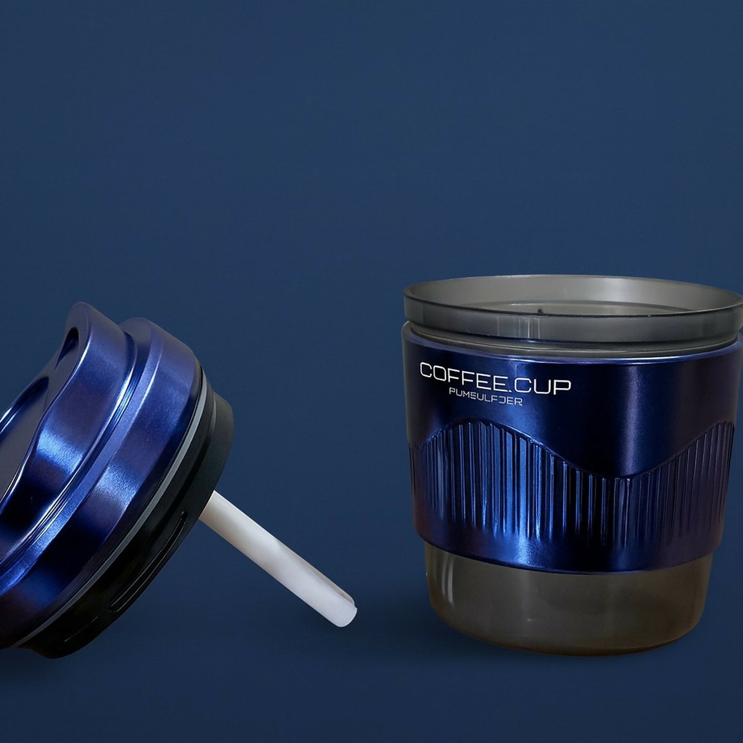 USB Coffee Cup Mini Humidifier 200ml Portable Cool Mist for Car & Desk