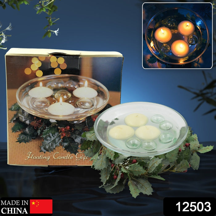 Floating Candle Holder (1 Pc): Romantic Ambiance, Table Decor