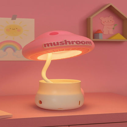 Cute Pink Mushroom LED Night Lamp for Kids Bedroom, Nursery & Bedside Decor