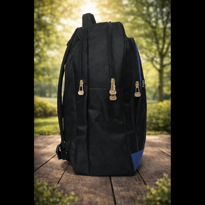 Back of stylish and comfortable school backpack with adjustable straps