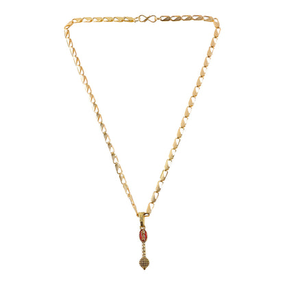 Shree Ram Gada Pendant Gold Chain Necklace