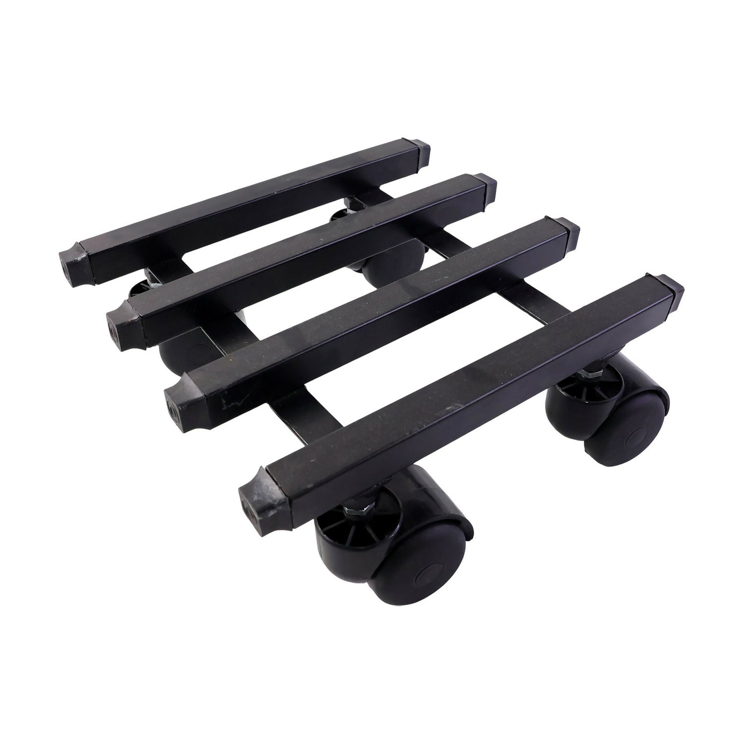 Square Heavy Duty Plant Pot Trolley with Wheels for Easy Movement, Indoor & Outdoor Planter Stand (9x9x6 Inch)