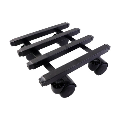 Square Heavy Duty Plant Pot Trolley with Wheels for Easy Movement, Indoor & Outdoor Planter Stand (9x9x6 Inch)