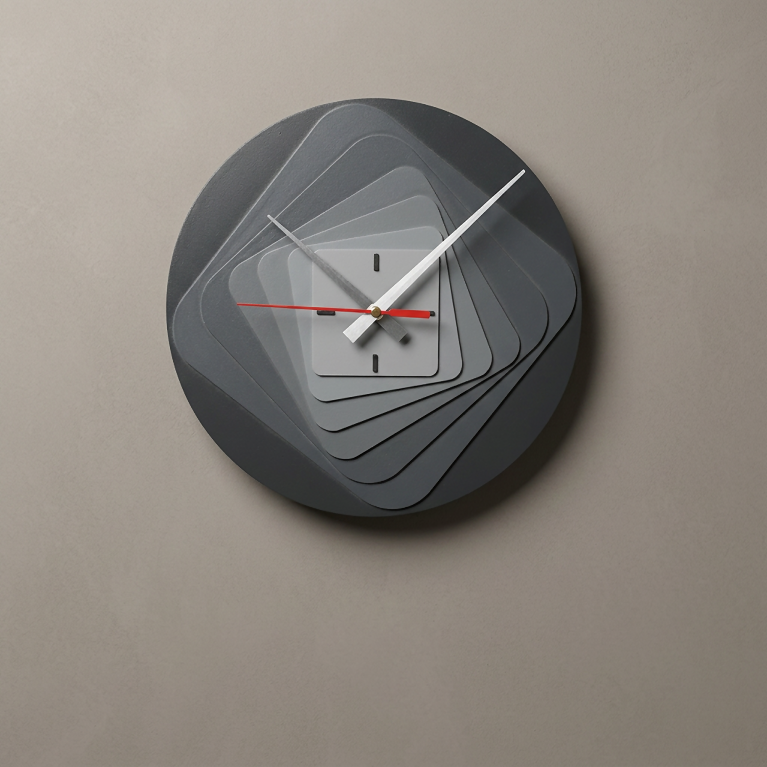 Clock 7 Layer Grey 2