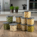 700ml Airtight Kitchen Storage Containers – Pack of 8 for Freshness