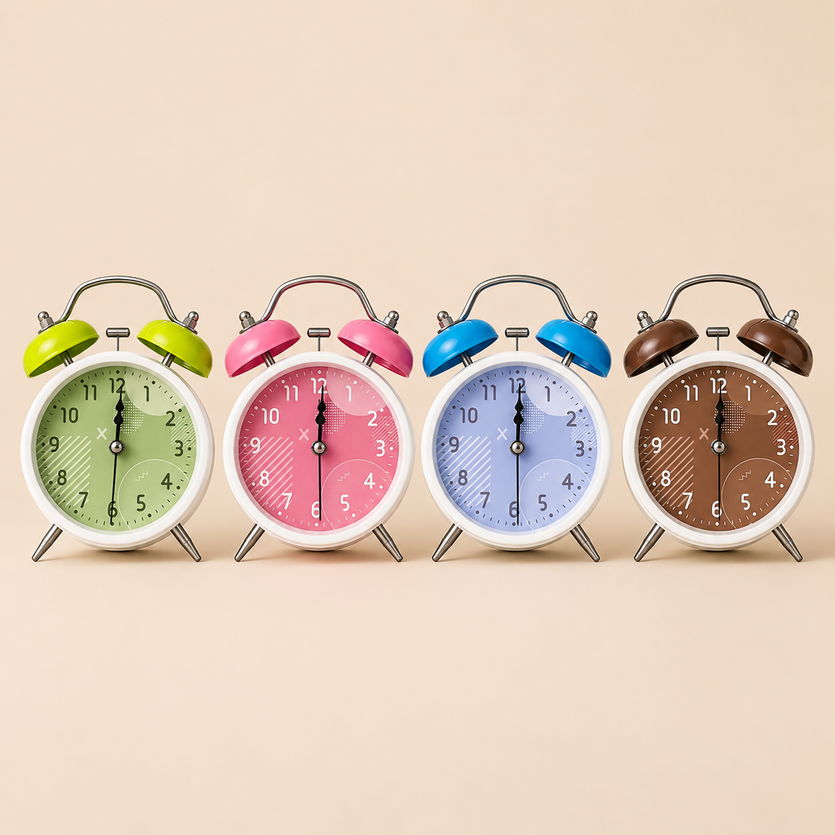 Colourful Vintage Alarm Clock Collection