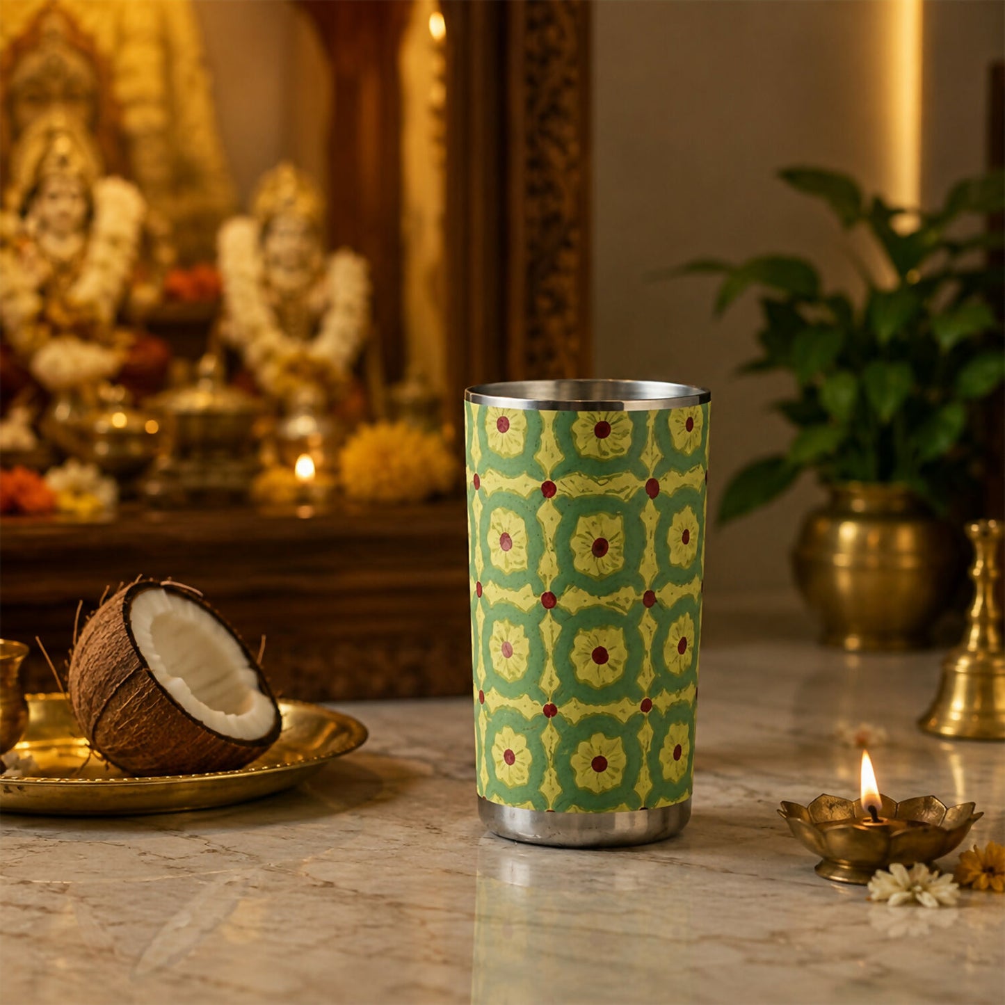 Meenakari Steel Glass- 03