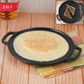Cast Iron Double Side Tawa Pan – Versatile for Dosa & BBQ