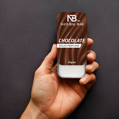 Natural Bar Chocolate Solid Perfume | Alcohol Free Cologne for Men & Women | Strong & Lasting Fragrance | Gifting Set for Him & Her