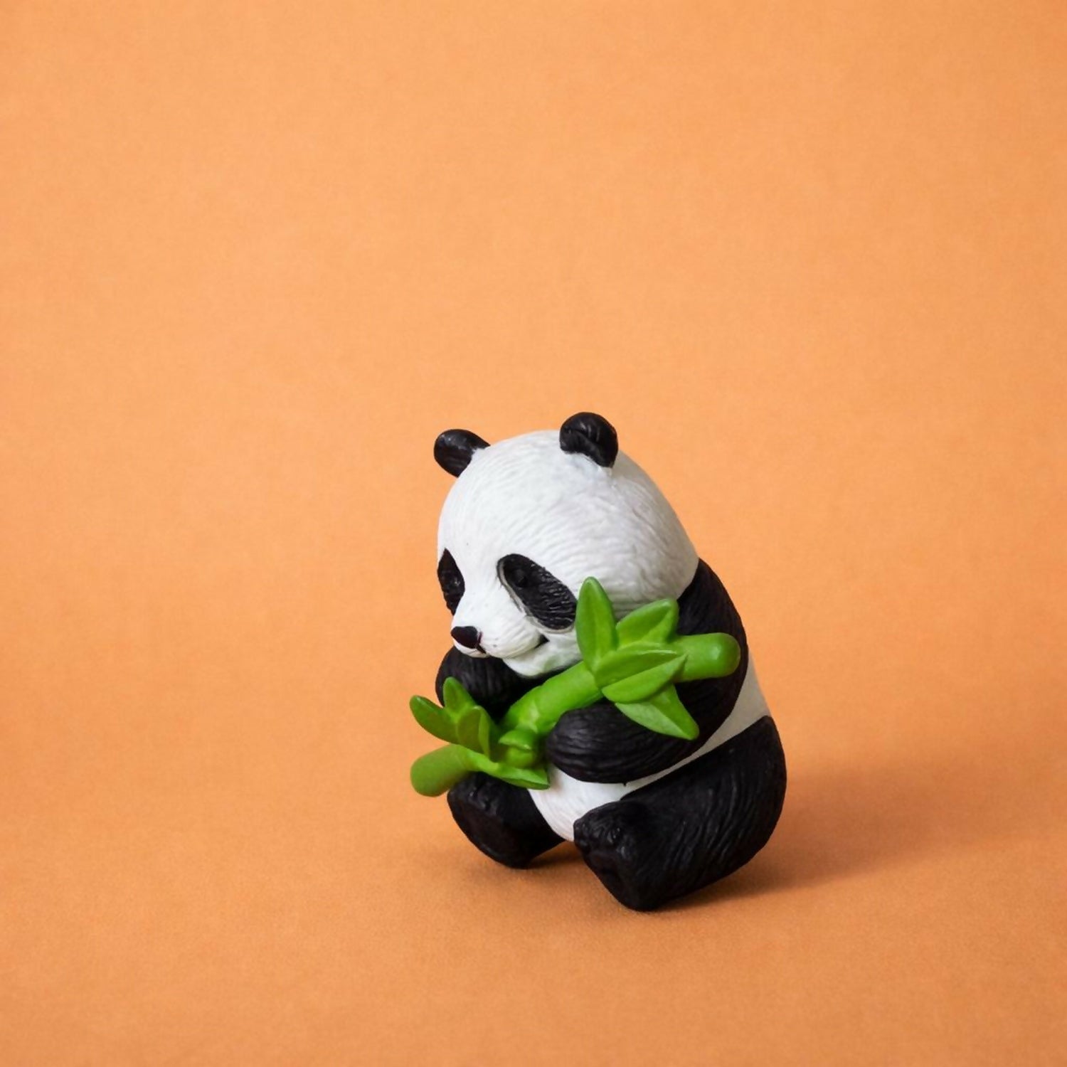 Cute Panda Bamboo Showpiece poly-resin| Mini Panda Decorative Figurine for Home