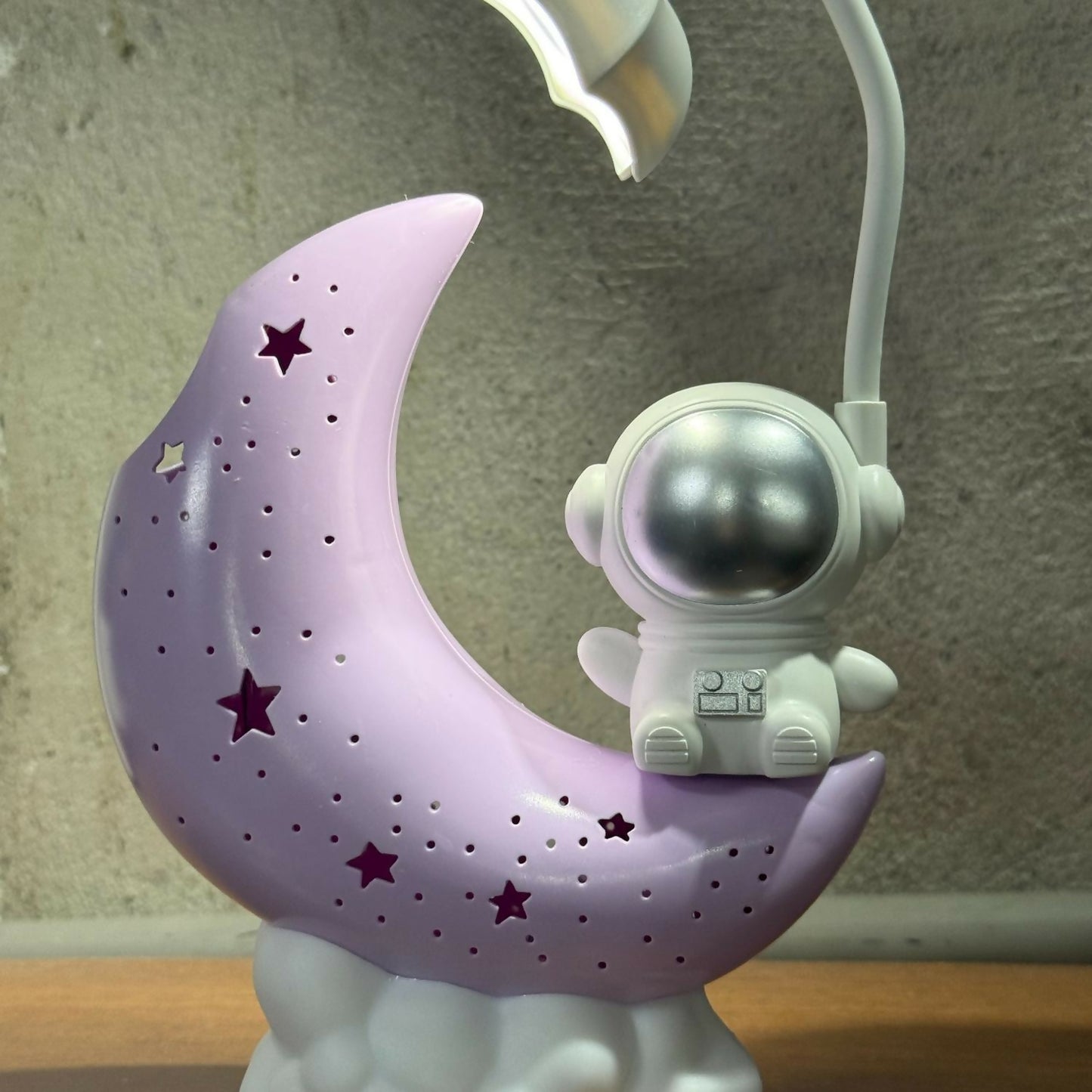 Astronaut Moon LED Night Lamp for Kids Bedroom & Baby Nursery Decor