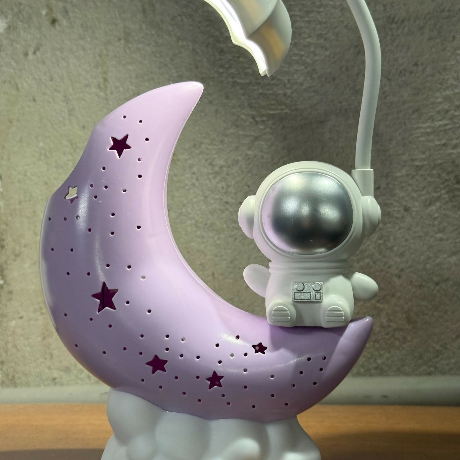 Astronaut Moon LED Night Lamp for Kids Bedroom & Baby Nursery Decor