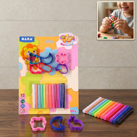 Nara Kids Colourful Modelling Clay Set with Shape Cutters & DIY Creative Play Kit 100 Gm
