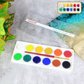 Water Colour Cakes Set – 12 Vibrant Camel Shades with Free Brush