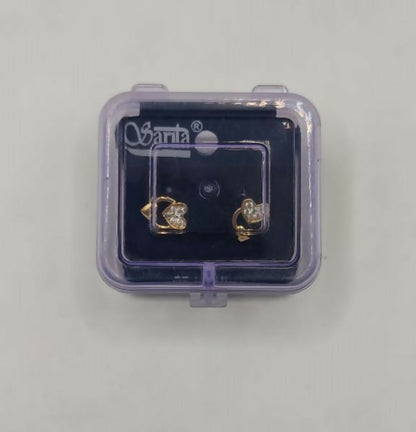 Diamond Heart Dangle Stud Earrings for women & girls