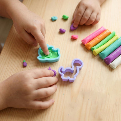 NARA 8 Color Modelling Clay Set with Shape Cutters – Kids Creative DIY Play Dough Kit (90 Gm)