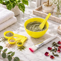 DIY Face Pack Mixing Bowl Kit with Brush, Spatula and Measure Spoons (6 Pc Set)