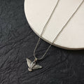 Silver-Plated Eagle Bird Pendant Chain – Stylish Men's Necklace