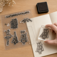 Reusable Rubber Stamp, TPR Stamp (Mix Design / 1 Set)