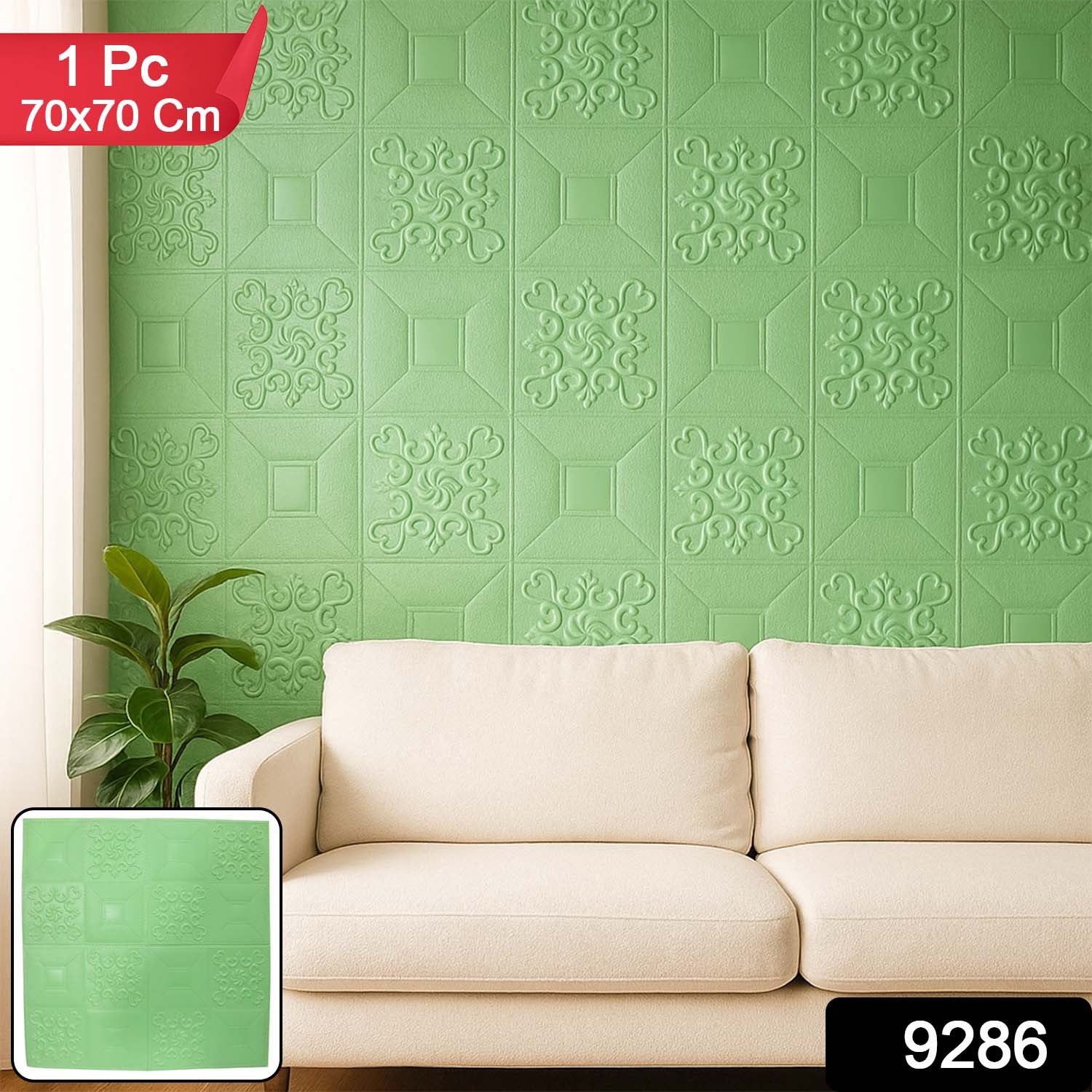 Wallpaper 3D Foam Wallpaper Sticker Panels (70 x 70 Cm / 1 Pc)