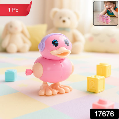 Cute Wind-Up Walking Duck Toy for Kids (1 Pc)