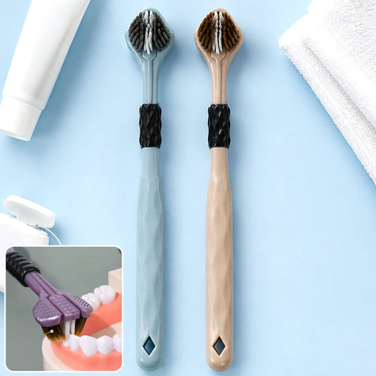 3-Sided Toothbrush – Soft Bristle Set for Complete Oral Care | BrushedUp
