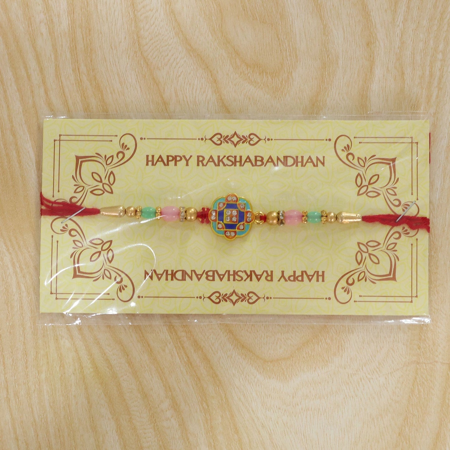 Rakhi for Brother Geometric Stone Studded Designer Rakhi (10pcs)
