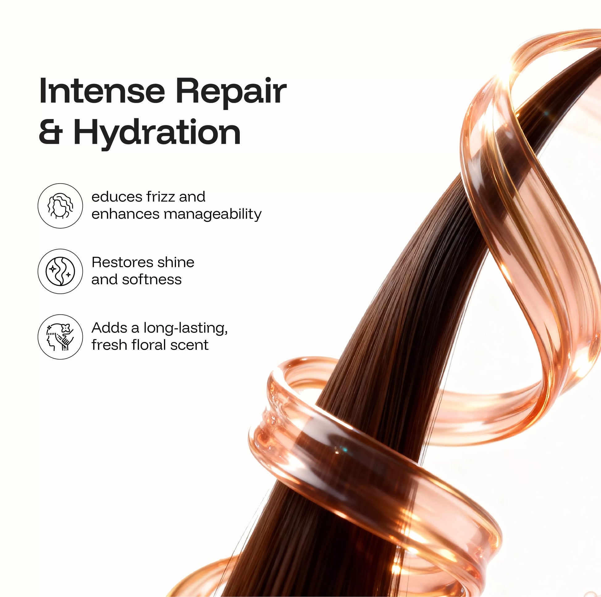 Application of CINCINNUS hair oil on damp hair for nourishment