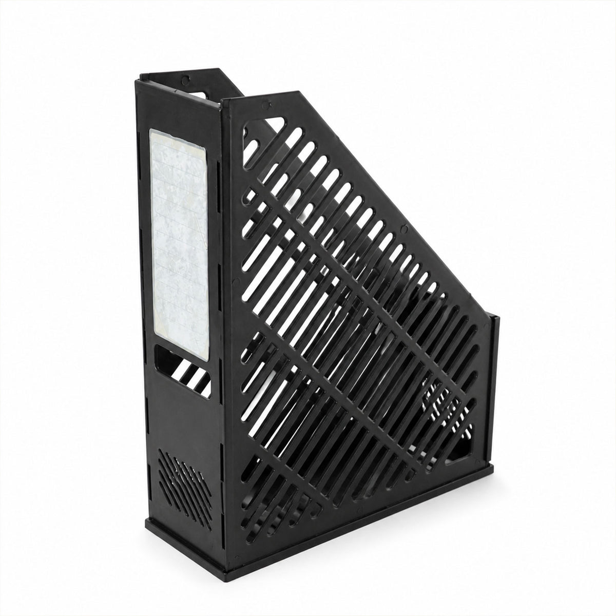 Neat document organizer with labeled front slot for easy sorting