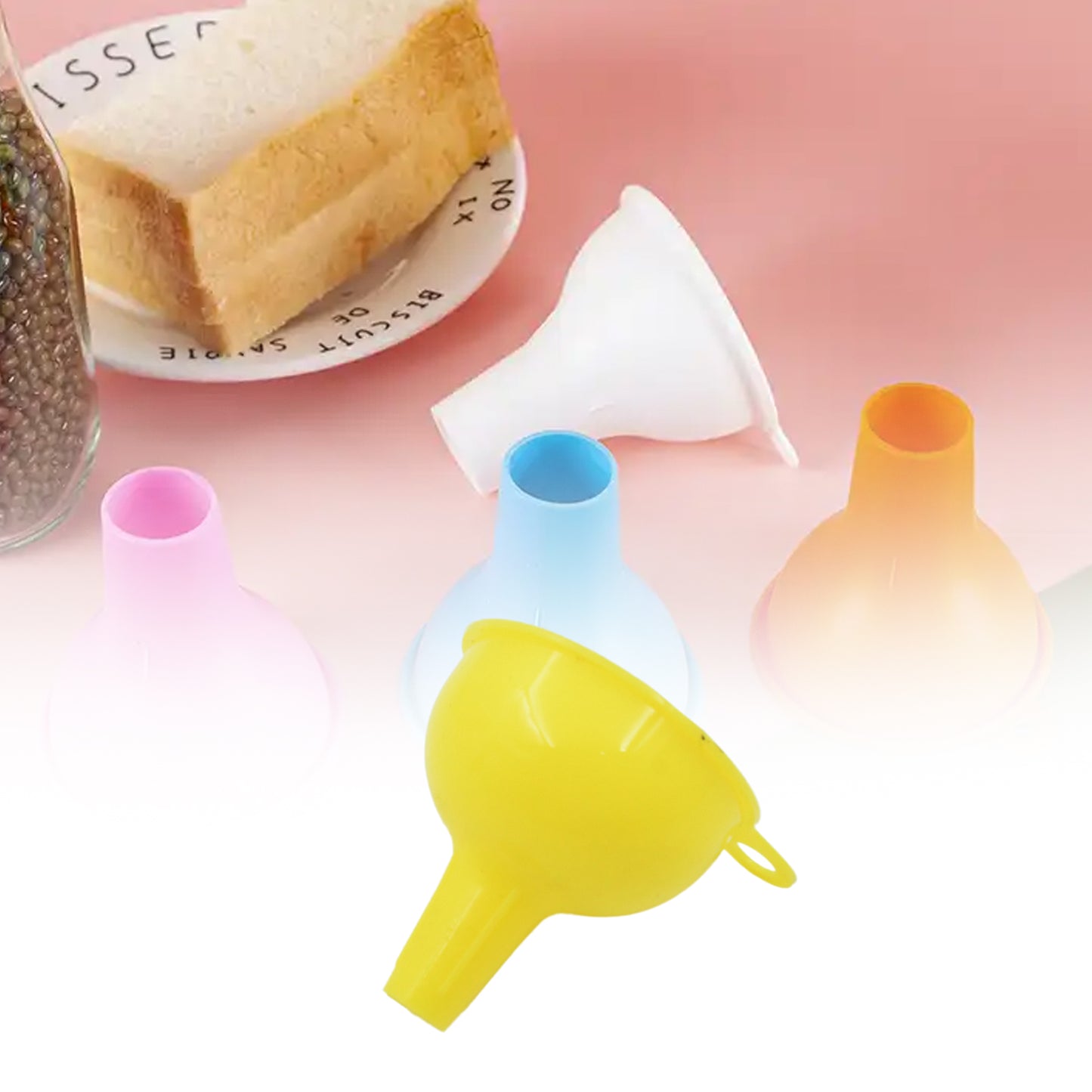 Silicone Funnel For Pouring Oil, Sauce, Water, Juice (1 Pc)