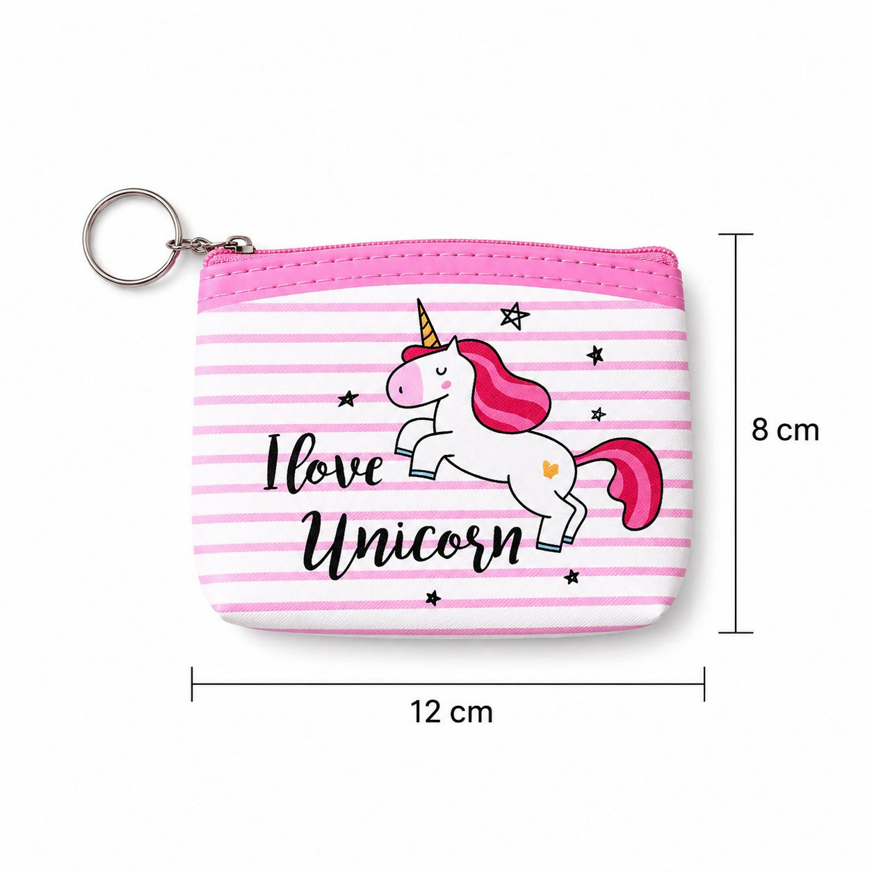 Mini pouch for kids with unicorn cartoon print