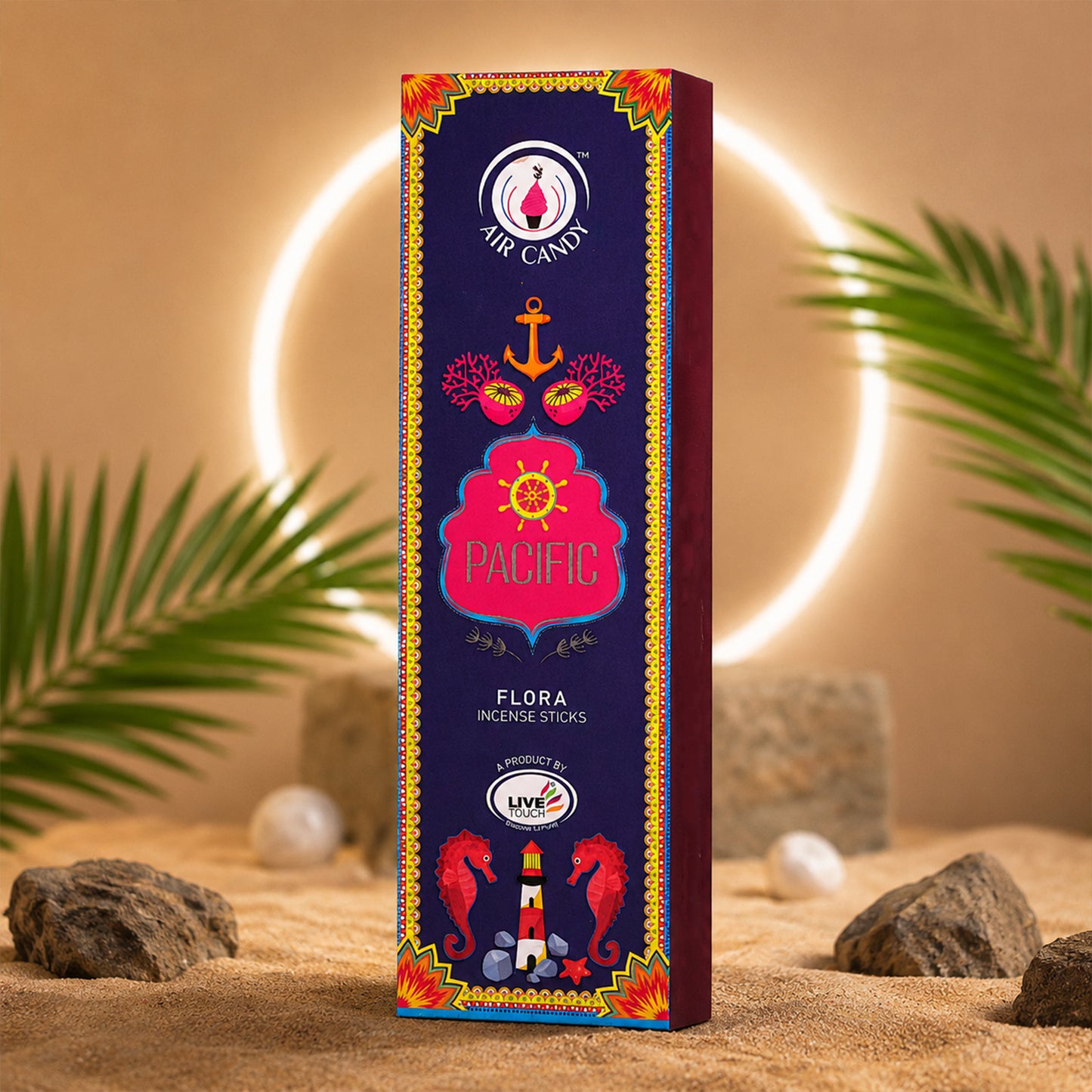 Pacific Flora Incense Sticks with Long Lasting Fragrance and Refreshing Aroma