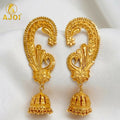 Gold-Plated Floral Paisley Ear Cuff – Elegant Bridal Jewelry