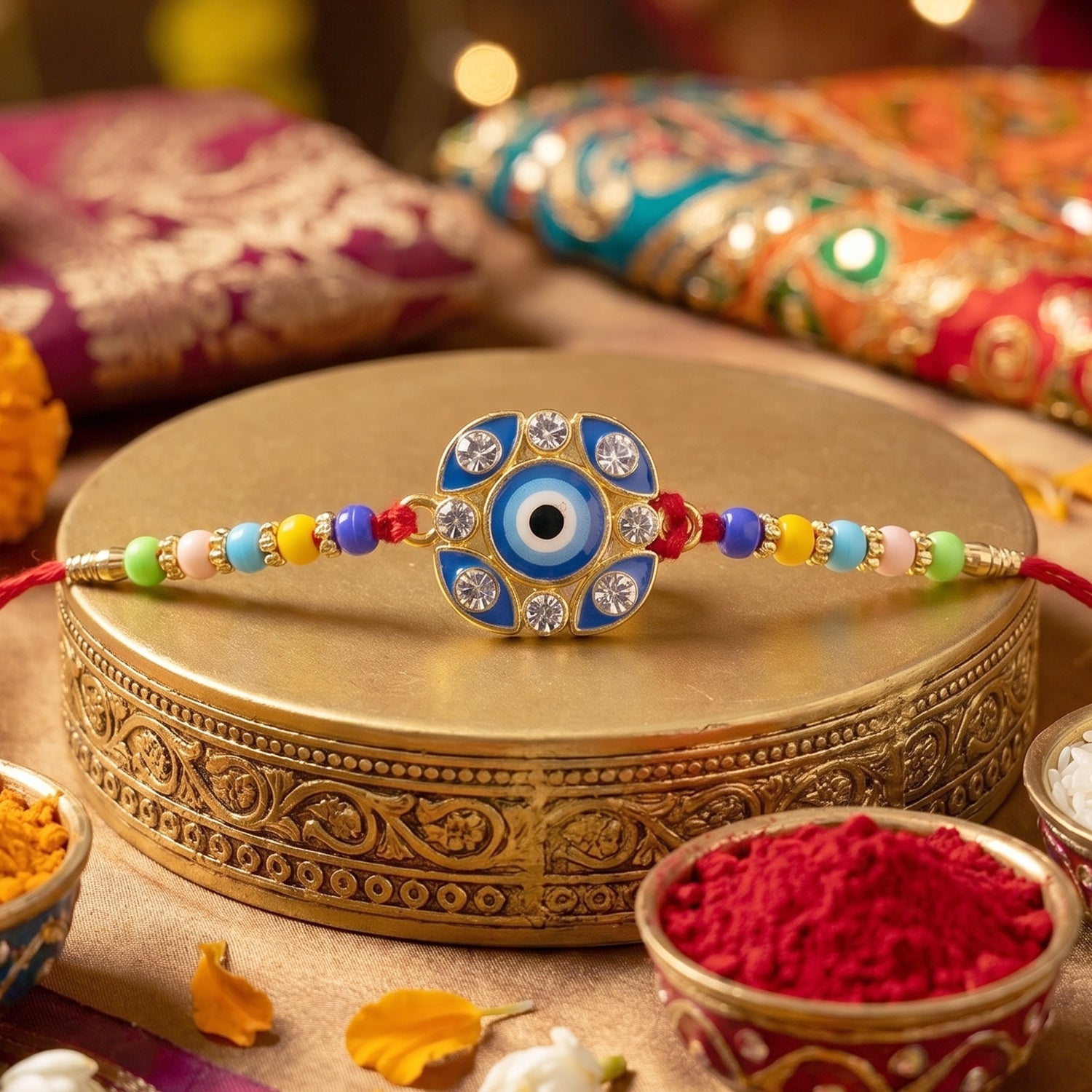 Evil Eye Rakhi Stylish & Protective for Raksha Bandhan (10pcs)