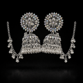 Jhumka Earrings – Elegant Traditional Silver Jewellery for Festive Looks