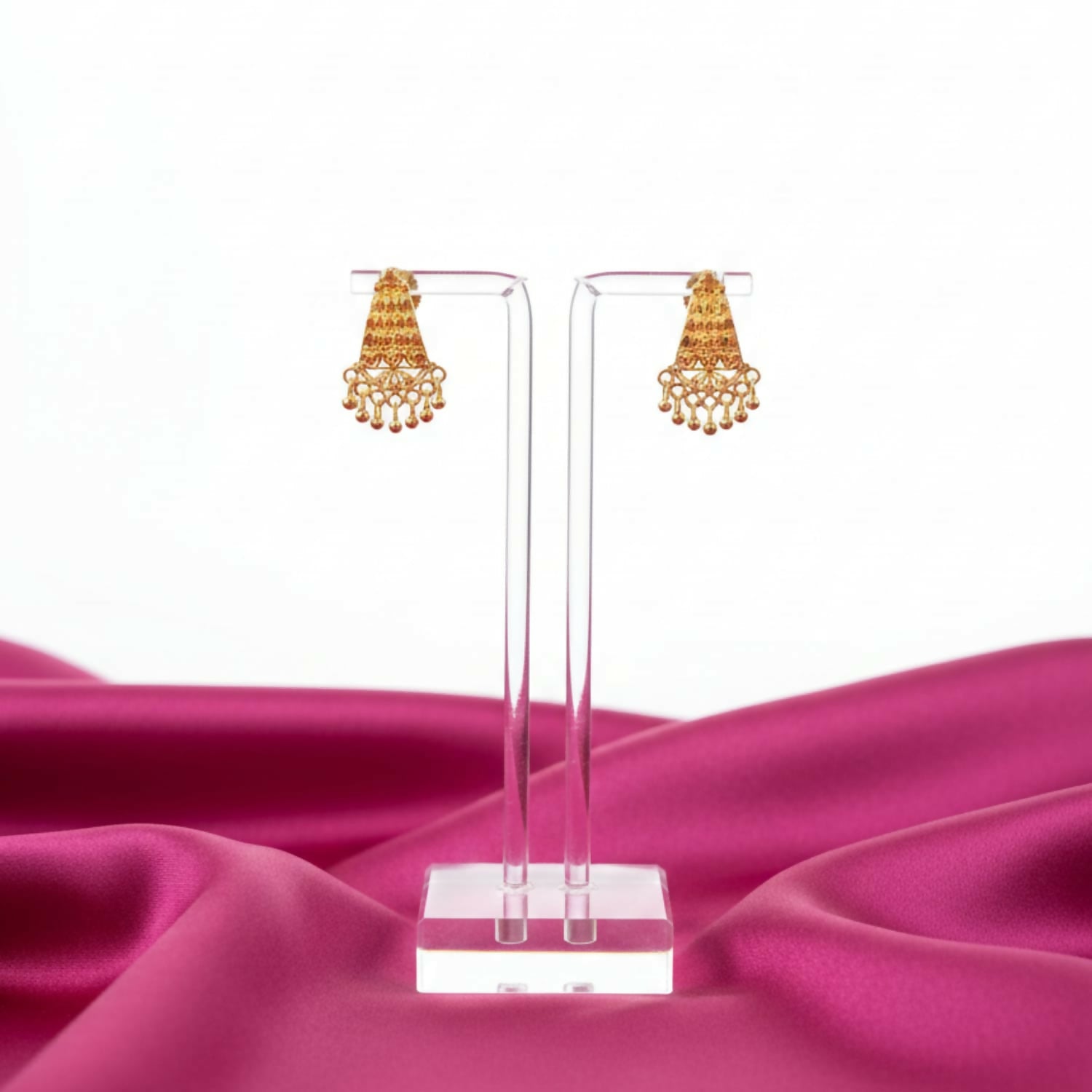 Designer Traditional Gold Tone Jhumka | Stylish Jewellery