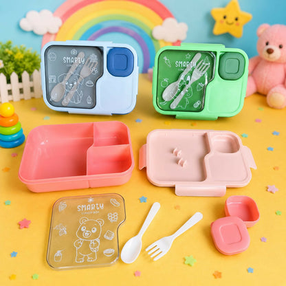 Smarty Kids Lunch Box with removable airtight snack container