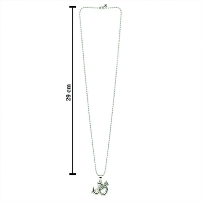 Sprititual Om and trishul Chain Pendnet