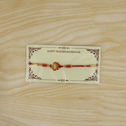 Packaged Mini Lord Ganesha Designer Rakhi ready for gifting