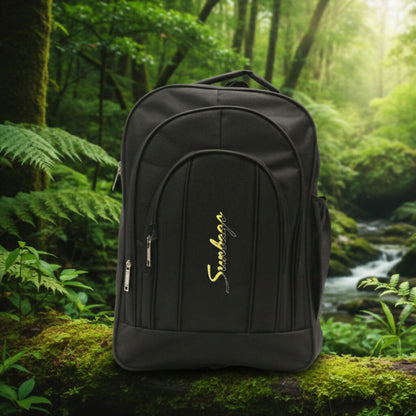 Backpack Black for Men & Women | Office & College Bag with Multiple Compartments Durable & Stylish Travel and Office Bag
