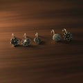 Oxidized Silver Designer Nose Pins – Pack of 5 Elegant Styles