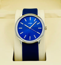 Blue Model with Black silicone Belt Analog Watch - For Men