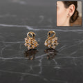 Swan Shape CZ Stud Earrings – Elegant & Comfortable Daily Wear