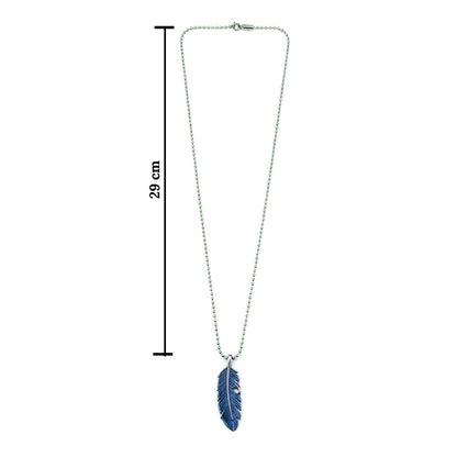 Trendy Feather Chain Pendent for Mens