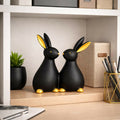 Rabbit Showpiece – Elegant Gold Accents & Modern Decor