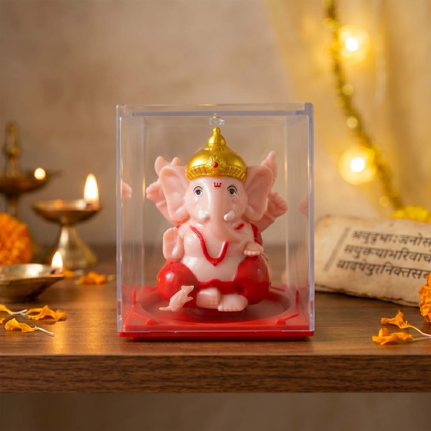 Compact Ganesha idol for home and office decor