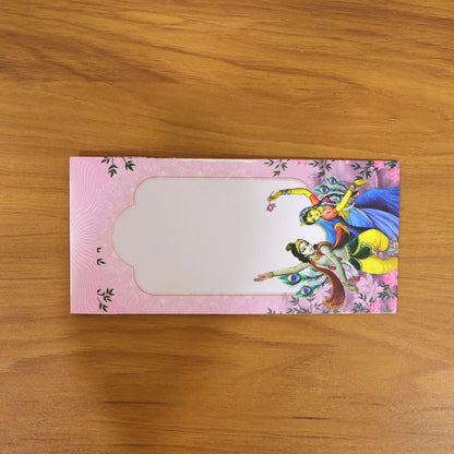 Traditional Radha Krishna Wedding Shagun Money Envelope Pack of 10 Pieces