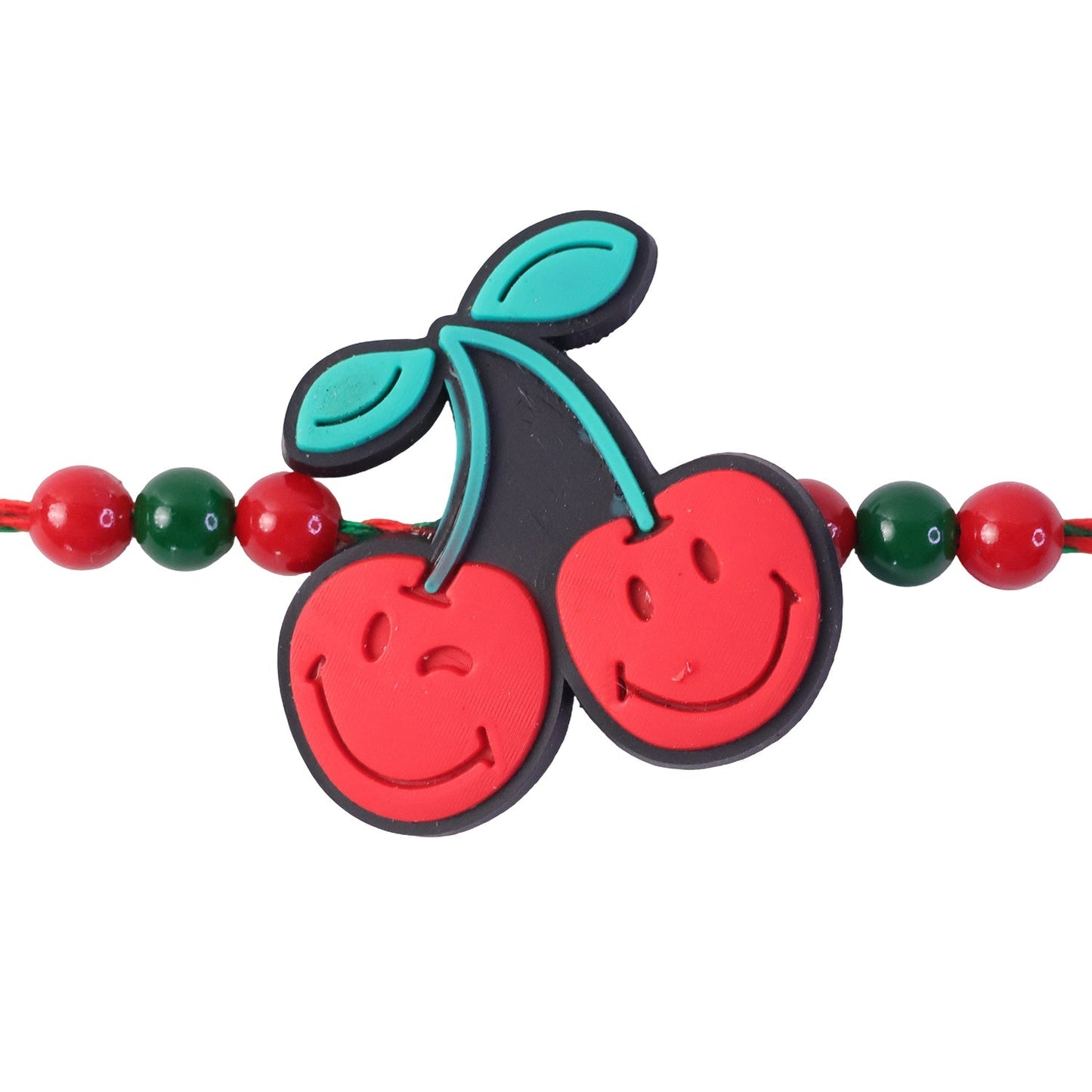 Kids Designer Rakhi Cherry Fruit Charm for Raksha Bandhan (5pcs)