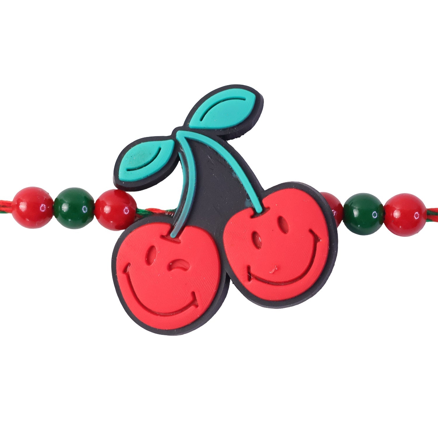 Kids Designer Rakhi Cherry Fruit Charm for Raksha Bandhan (5pcs)